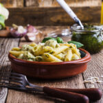 roasted cauliflower pasta with walnuts
