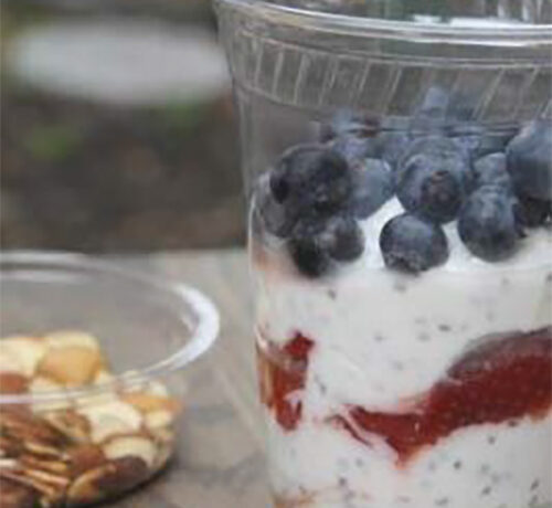 red white blue parfait